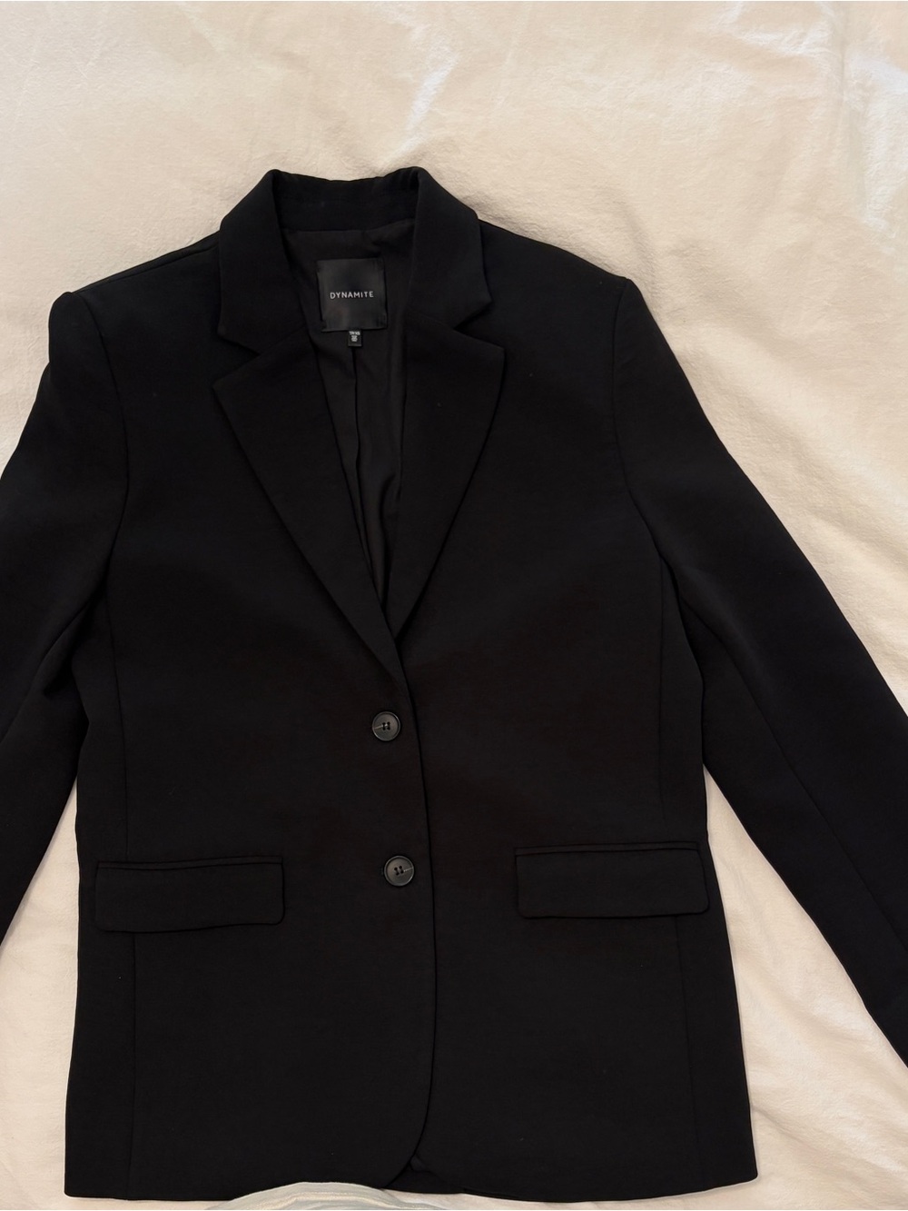 Dynamite Black Single-Breasted Blazer